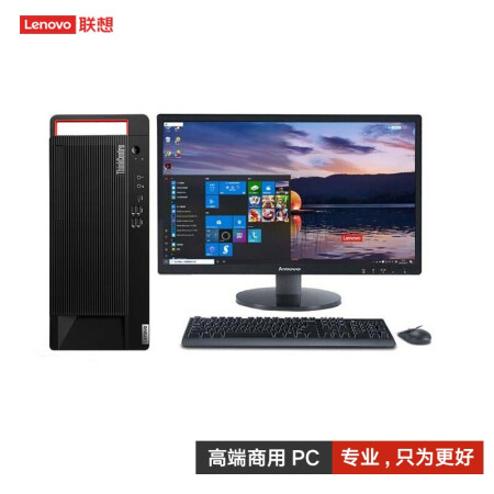 联想（Lenovo）M920T升M930T 商用台式电脑 I9-10900/64G/2T+512/RX550X 4G显卡/Win10H/27英寸显示器